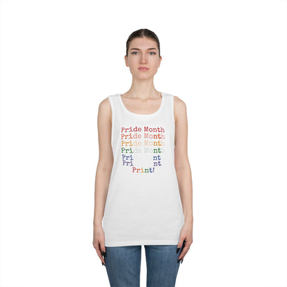 Pride Month PRINT Unisex Heavy Cotton Tank Top