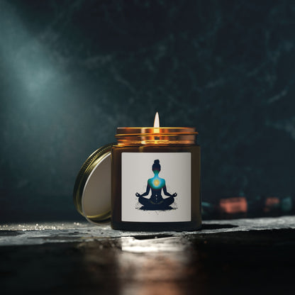 Heart of Yoga Scented Candles, Coconut Apricot Wax (4oz, 9oz)