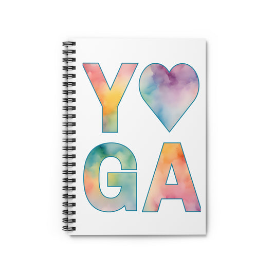 Yoga Spiral Notebook - Ruled Line