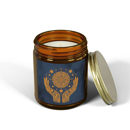 Cosmic Comforts Scented Candles, Coconut Apricot Wax (4oz, 9oz)