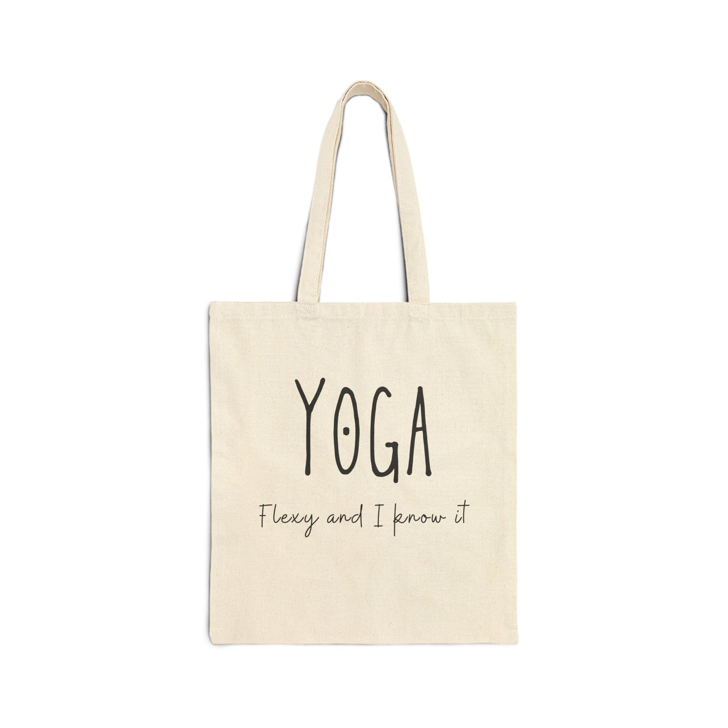 Flexy and I Know It Cotton Canvas Tote Bag