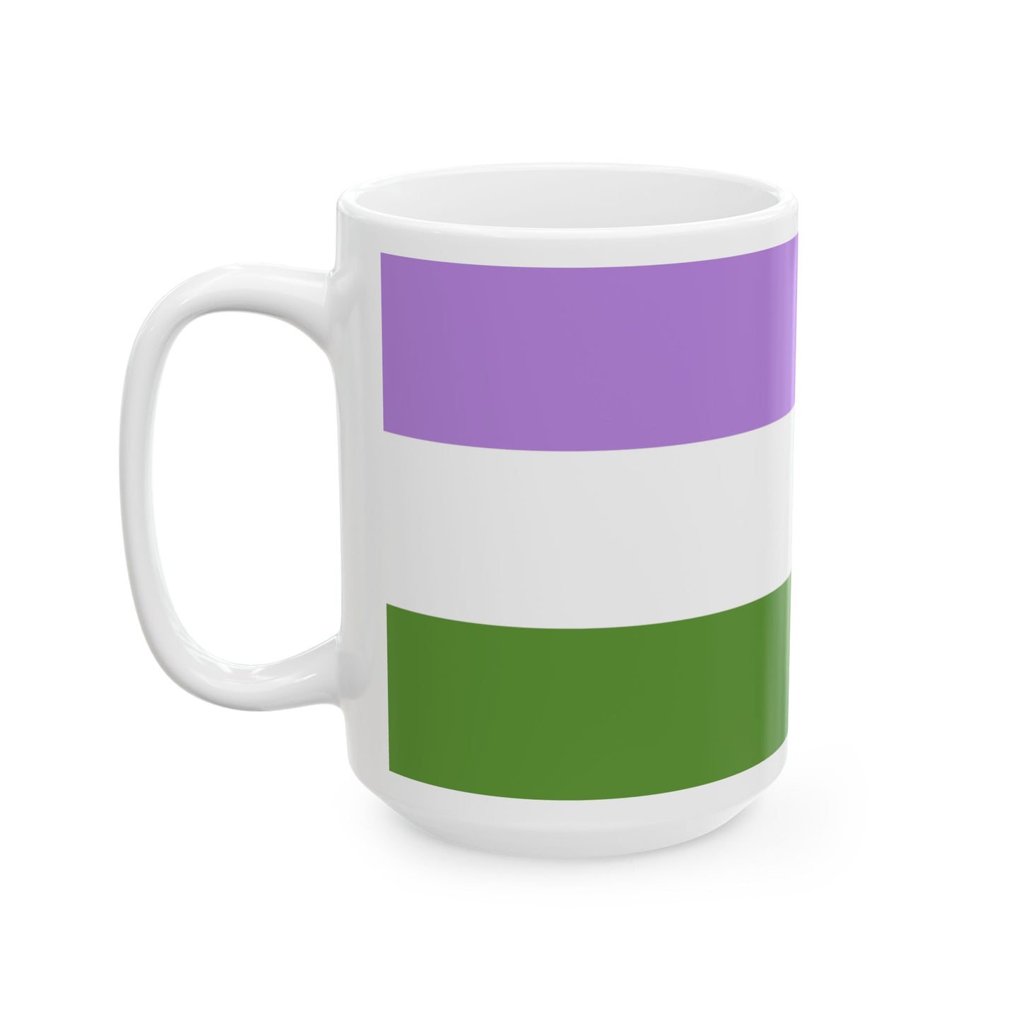 Genderqueer Pride Flag Coffee Mug (11oz/15oz)