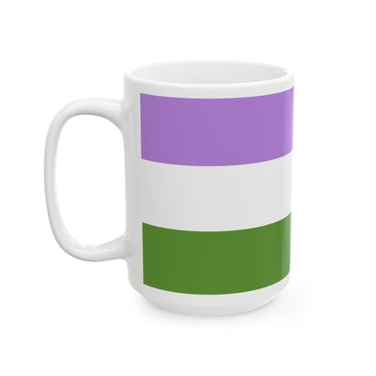 Genderqueer Pride Flag Coffee Mug (11oz/15oz)