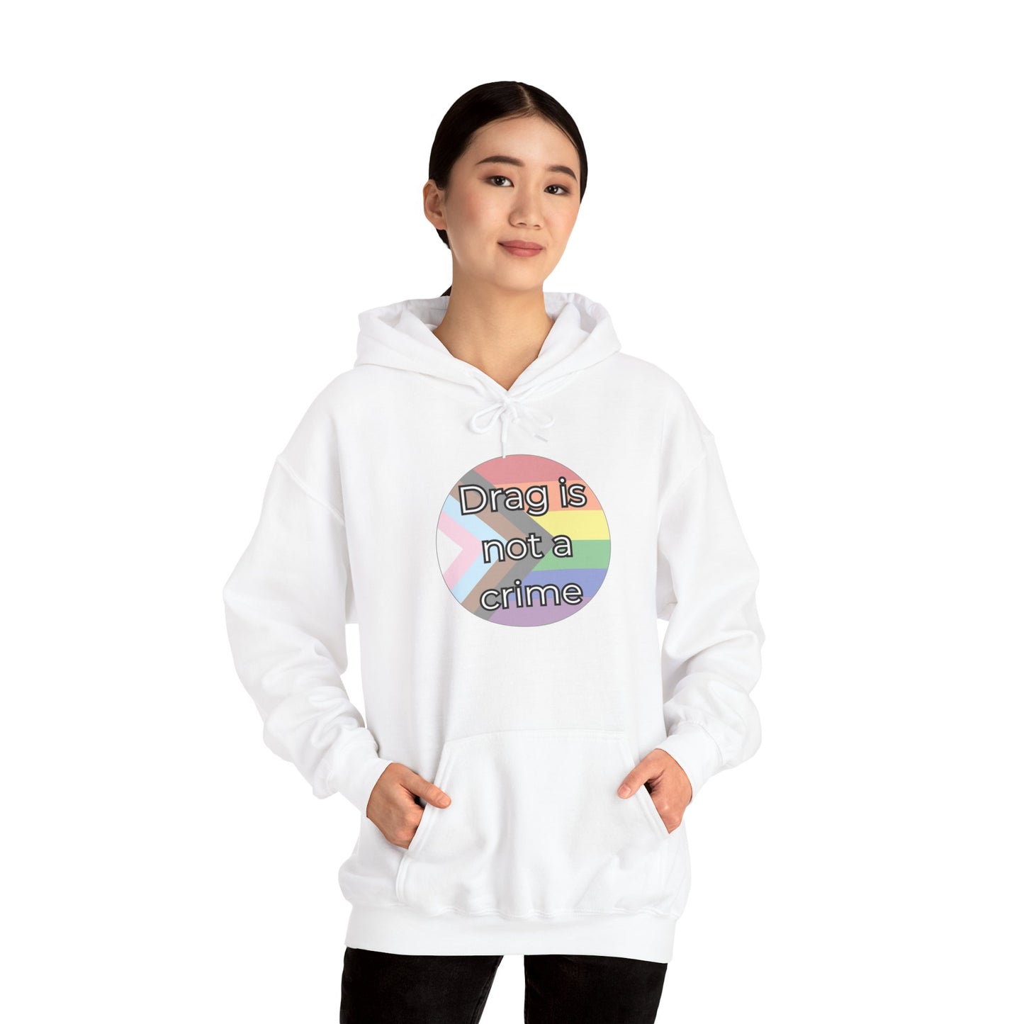 Drag Is Not A Crime Unisex Heavy Blend™ Hooded Sweatshirt