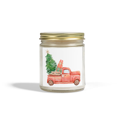 Old Red Truck Scented Candles, Coconut Apricot Wax (4oz, 9oz)