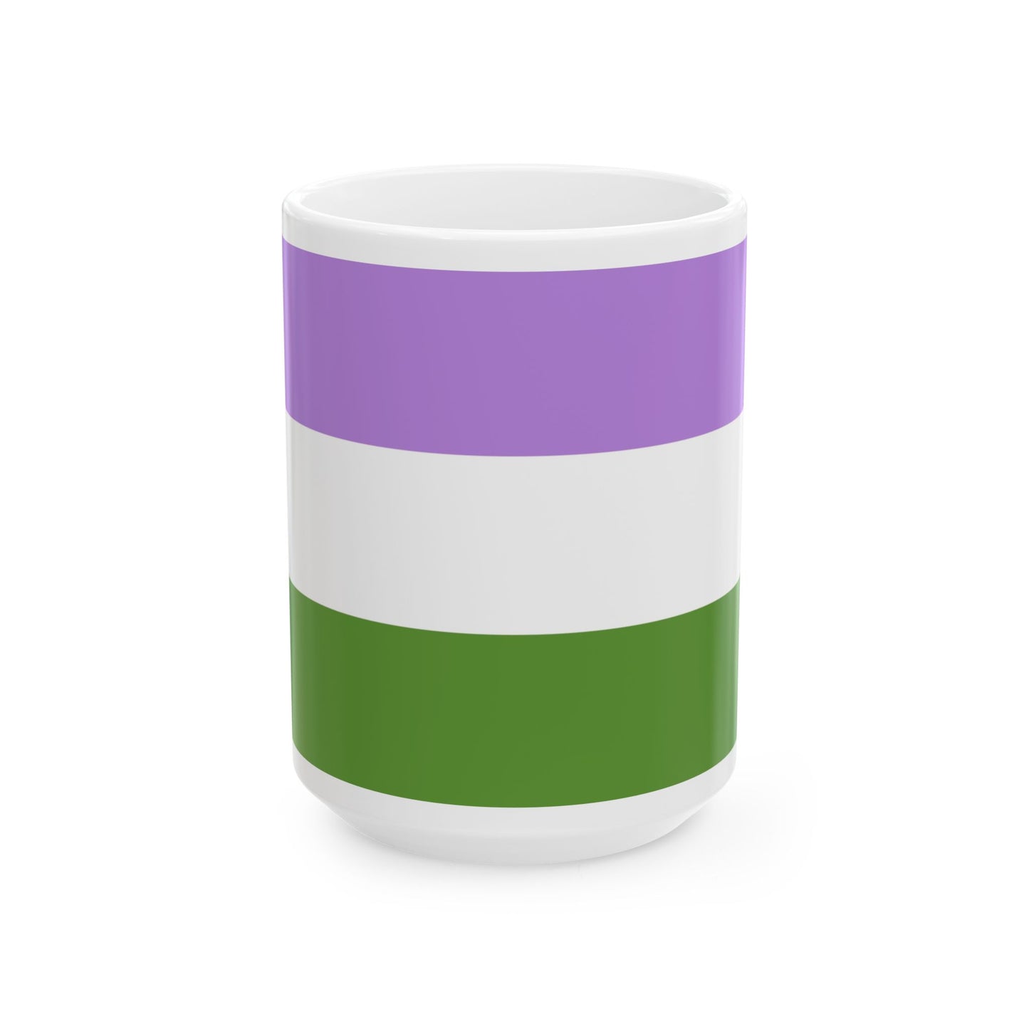 Genderqueer Pride Flag Coffee Mug (11oz/15oz)