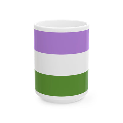Genderqueer Pride Flag Coffee Mug (11oz/15oz)