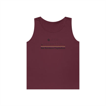 Queer Liberation Not Rainbow Capitalism Unisex Heavy Cotton Tank Top