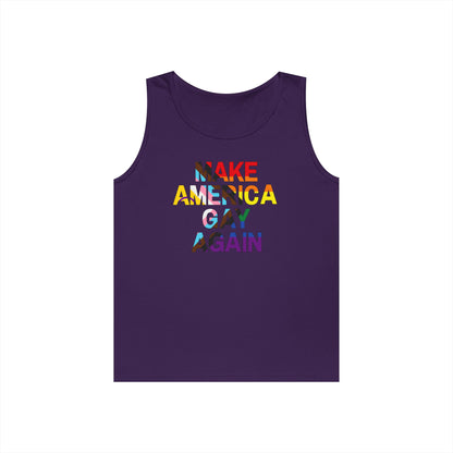 MAGA Make America Gay Again Unisex Heavy Cotton Tank Top