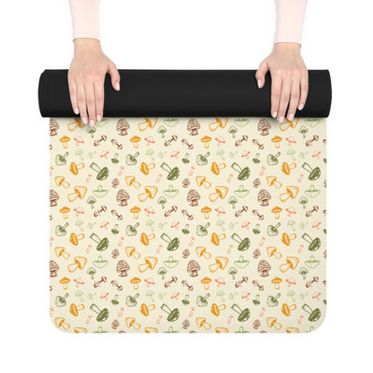 Mushrooms Rubber Yoga Mat