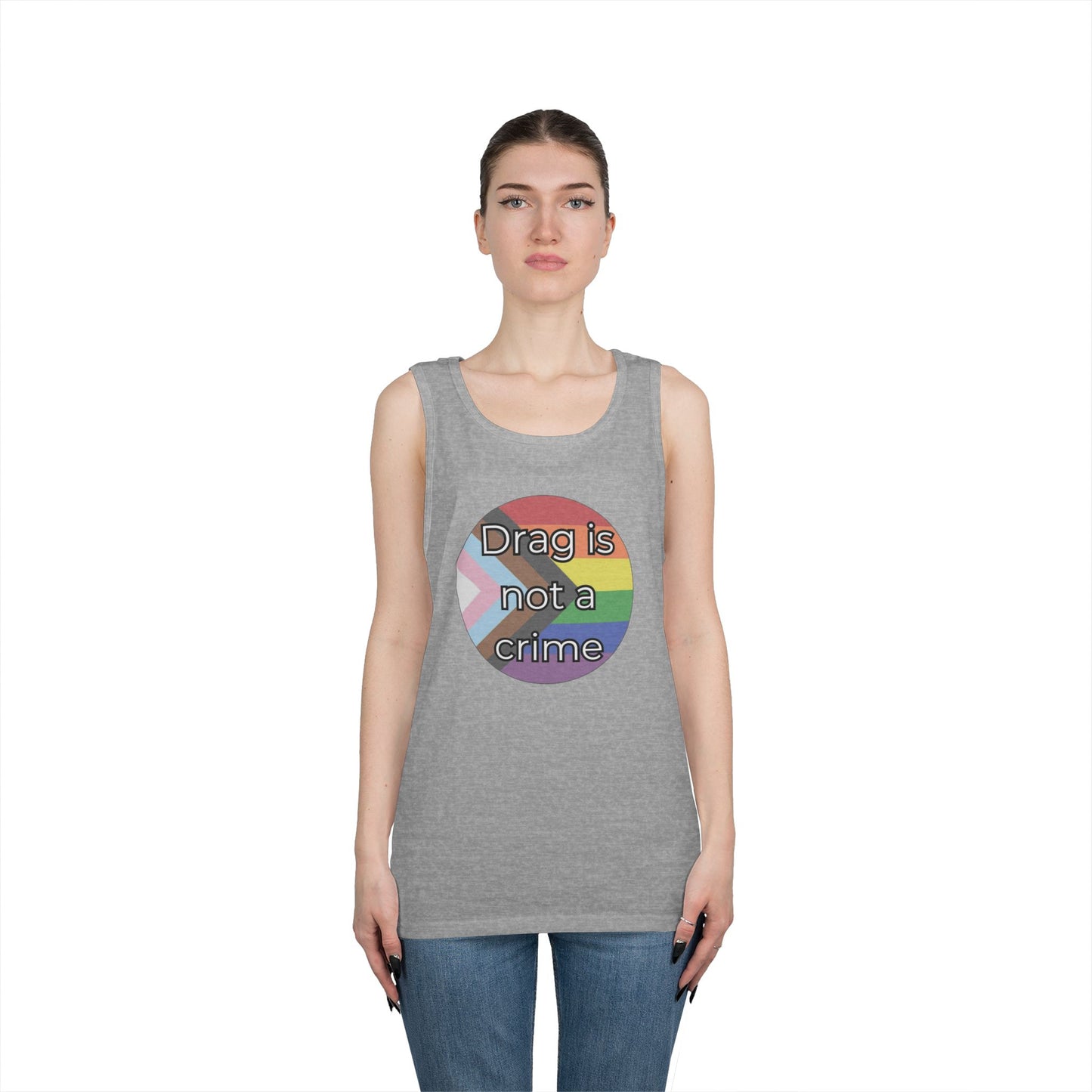 Drag Is Not A Crime Unisex Heavy Cotton Tank Top