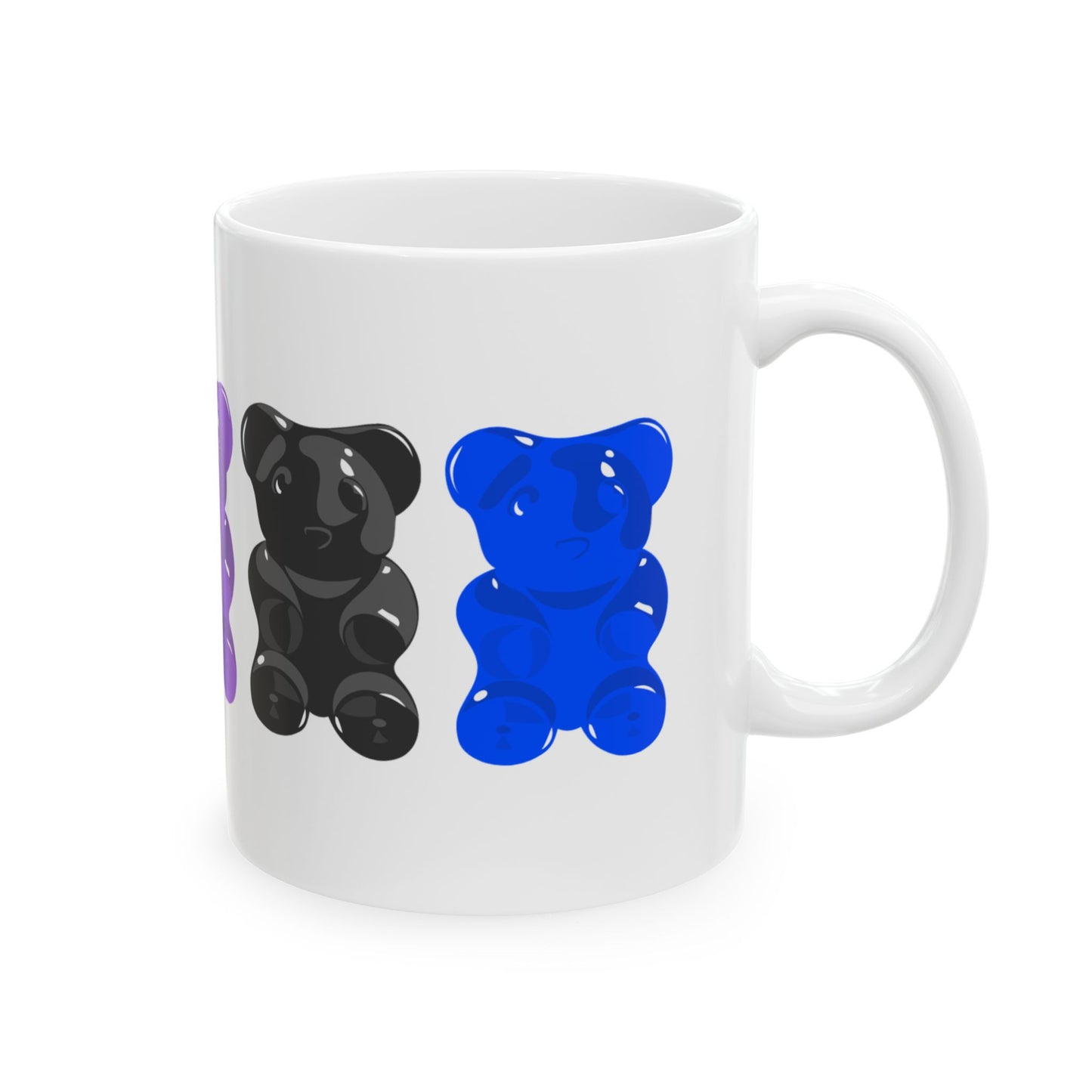 Genderfluid Pride Gummy Bears Coffee Mug (11oz/15oz)