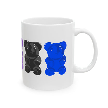 Genderfluid Pride Gummy Bears Coffee Mug (11oz/15oz)