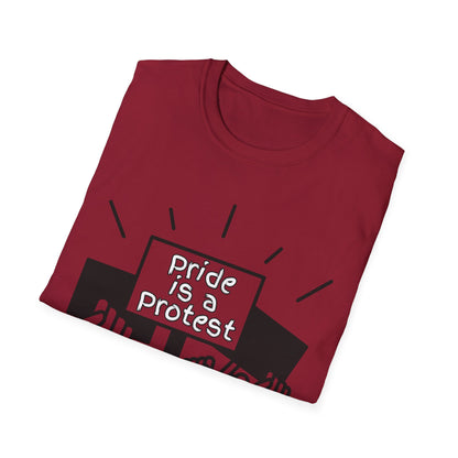 Pride Is A Protest Unisex Softstyle T-Shirt