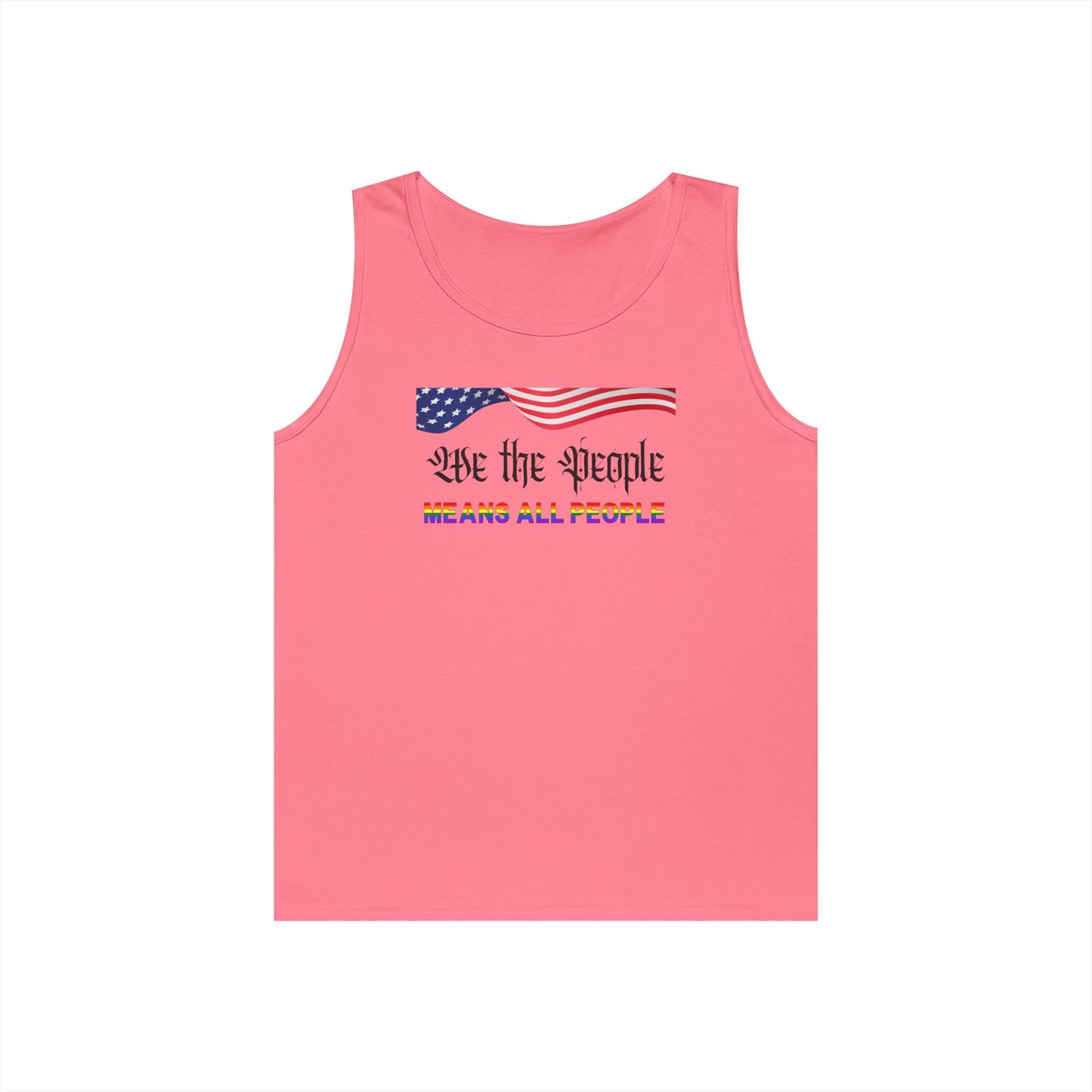 We the People Means All People Unisex Heavy Cotton Tank Top