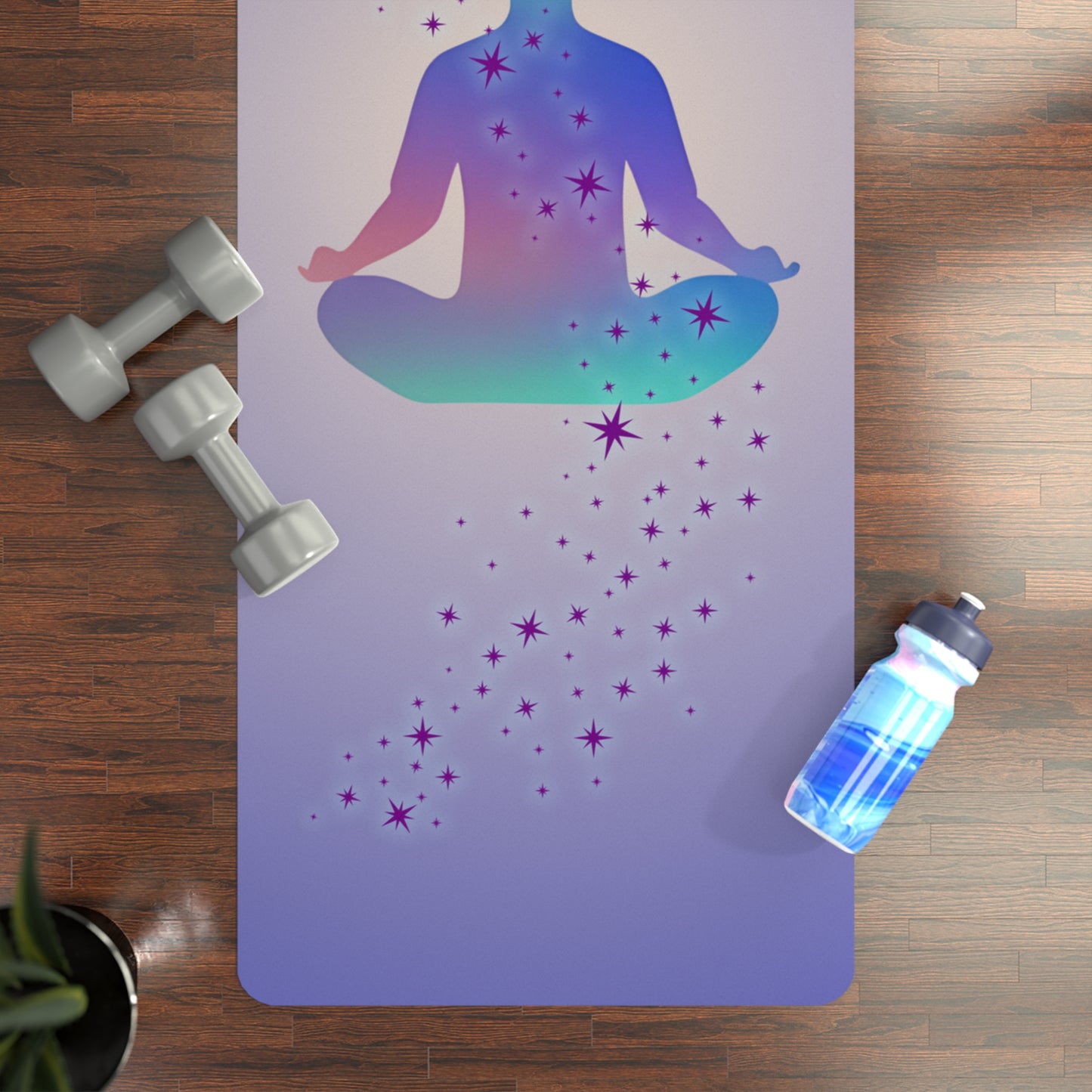 The Living Universe Rubber Yoga Mat