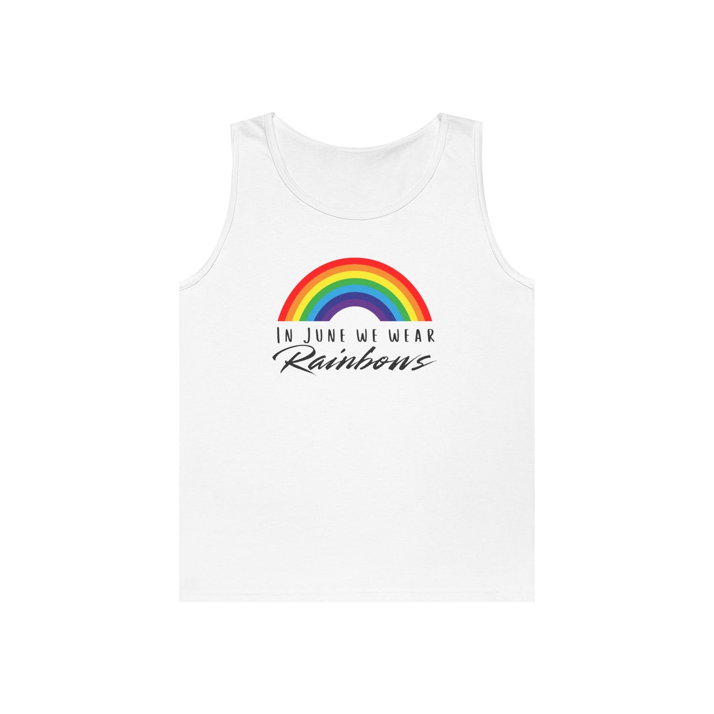 In June We Wear Rainbows Unisex Heavy Cotton Tank Top