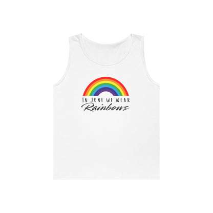 In June We Wear Rainbows Unisex Heavy Cotton Tank Top