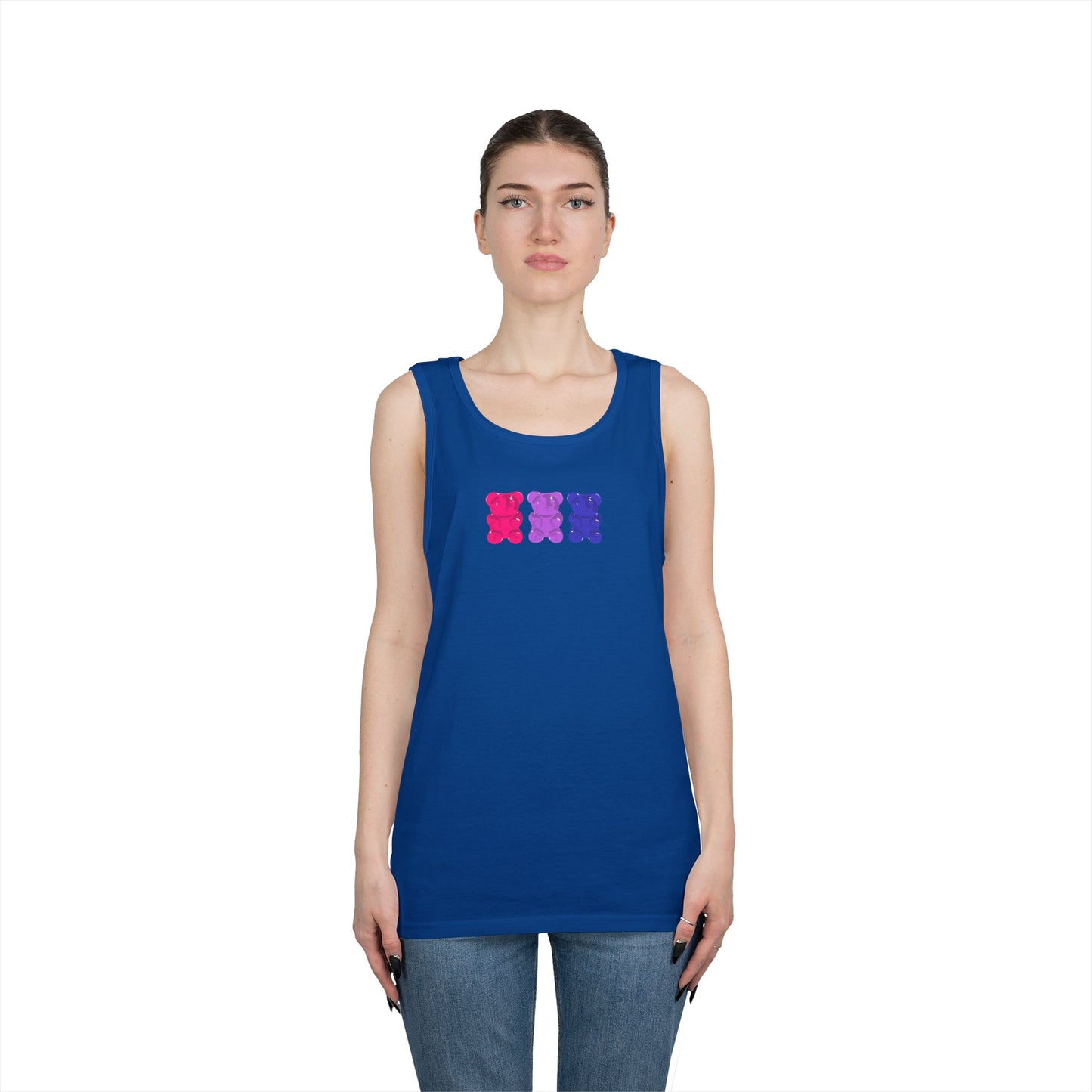 Bisexual Pride Gummy Bears Unisex Heavy Cotton Tank Top