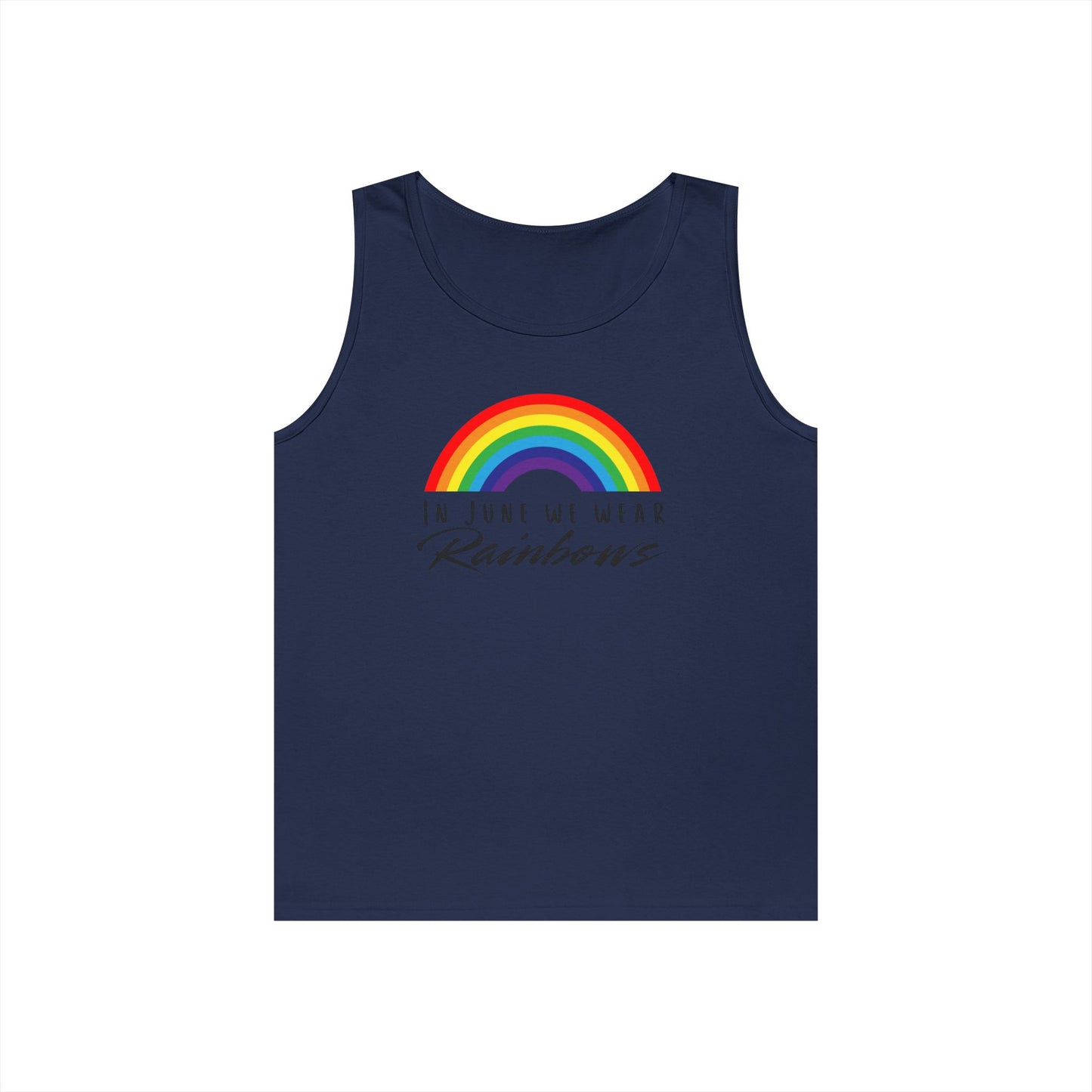 In June We Wear Rainbows Unisex Heavy Cotton Tank Top