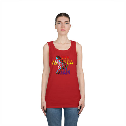 MAGA Make America Gay Again Unisex Heavy Cotton Tank Top