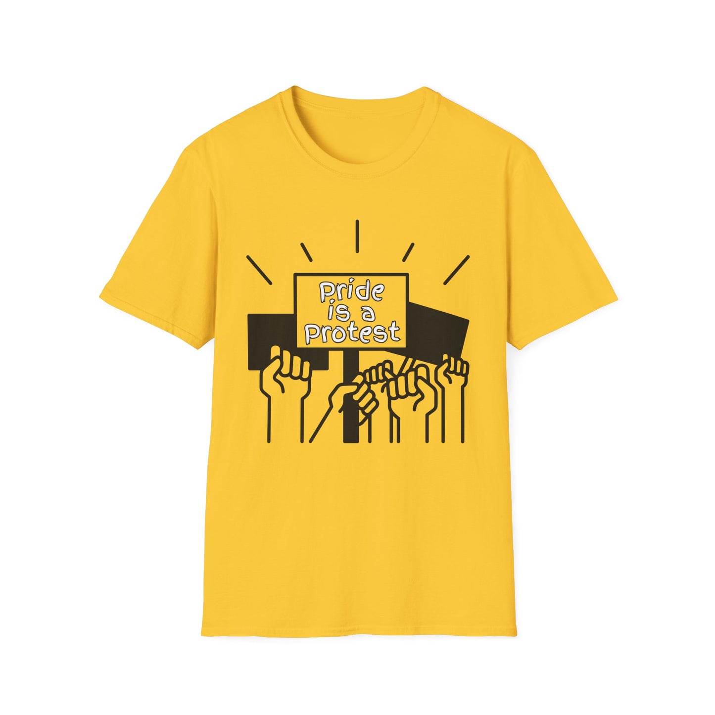 Pride Is A Protest Unisex Softstyle T-Shirt