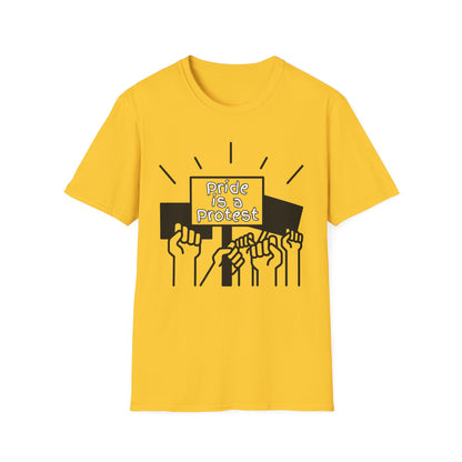 Pride Is A Protest Unisex Softstyle T-Shirt