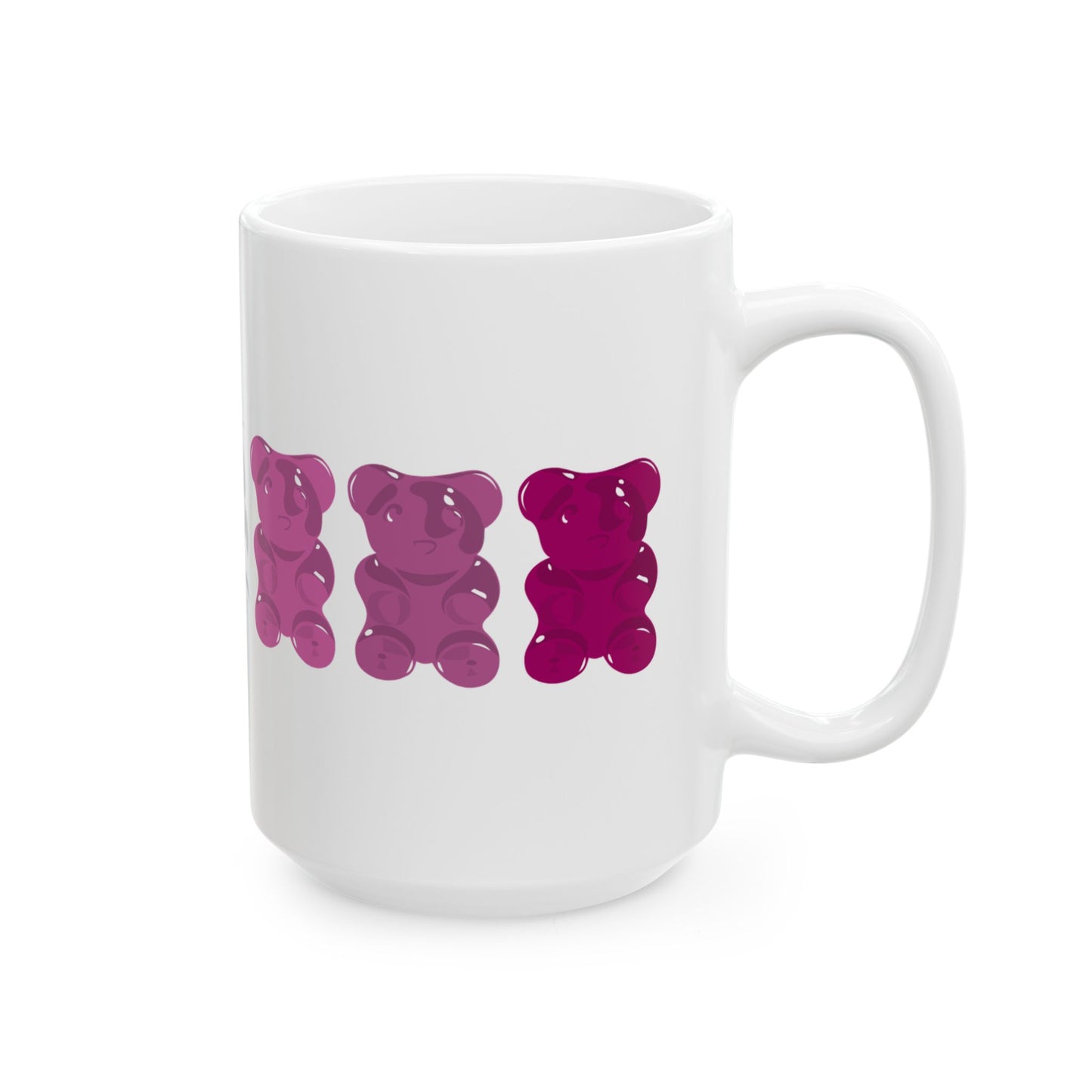 Lesbian Pride Gummy Bears Coffee Mug (11oz/15oz)
