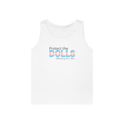 Protect the Dolls Including the Kens Unisex Heavy Cotton Tank Top