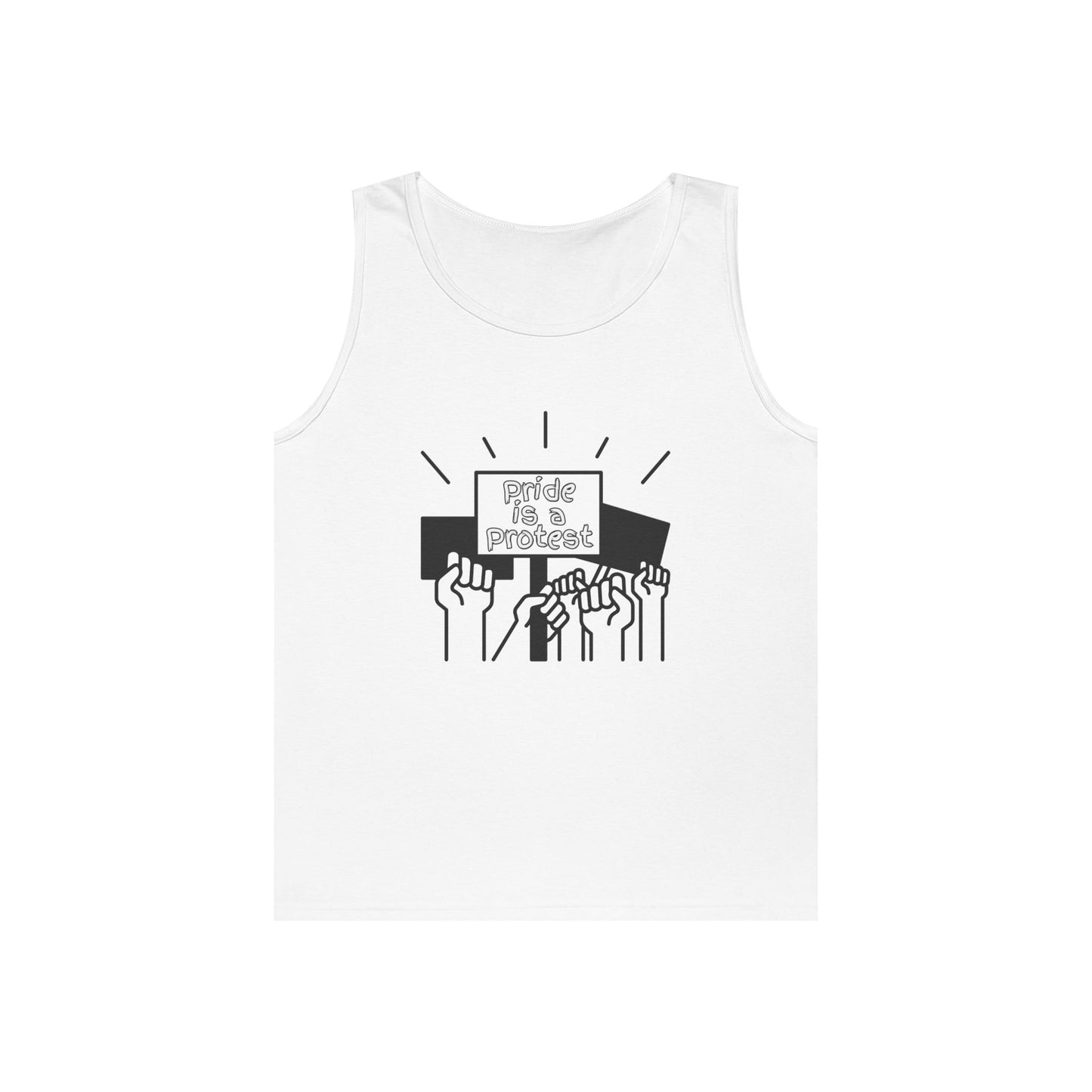 Pride Is A Protest Unisex Heavy Cotton Tank Top