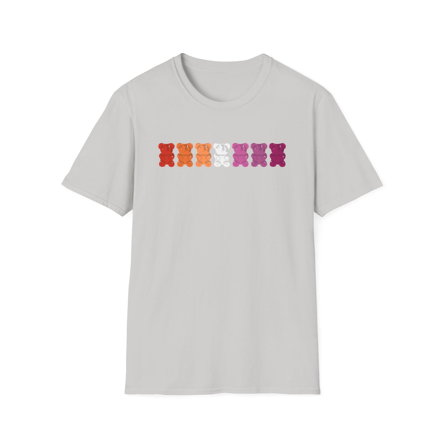Lesbian Pride Gummy Bears Unisex Softstyle T-Shirt
