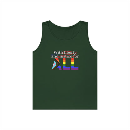 With Liberty and Justice for ALL Unisex Heavy Cotton Tank Top