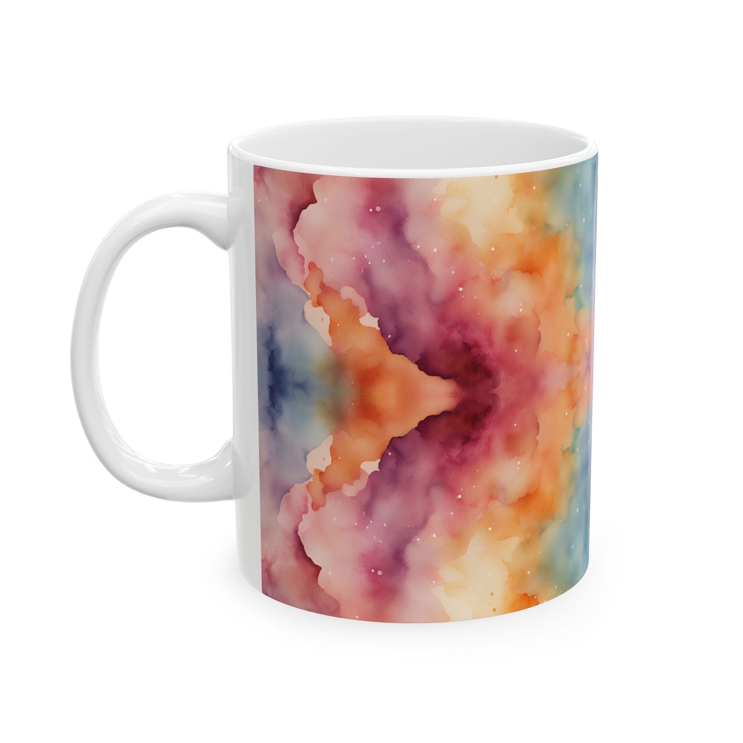 Watercolor Galaxy Ceramic Mug, (11oz, 15oz)