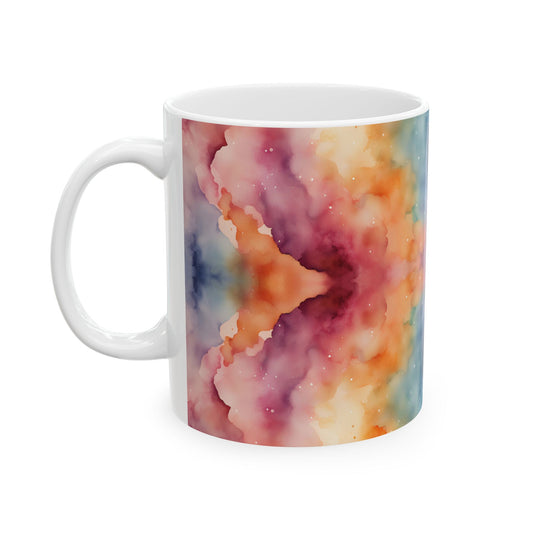 Watercolor Galaxy Ceramic Mug, (11oz, 15oz)