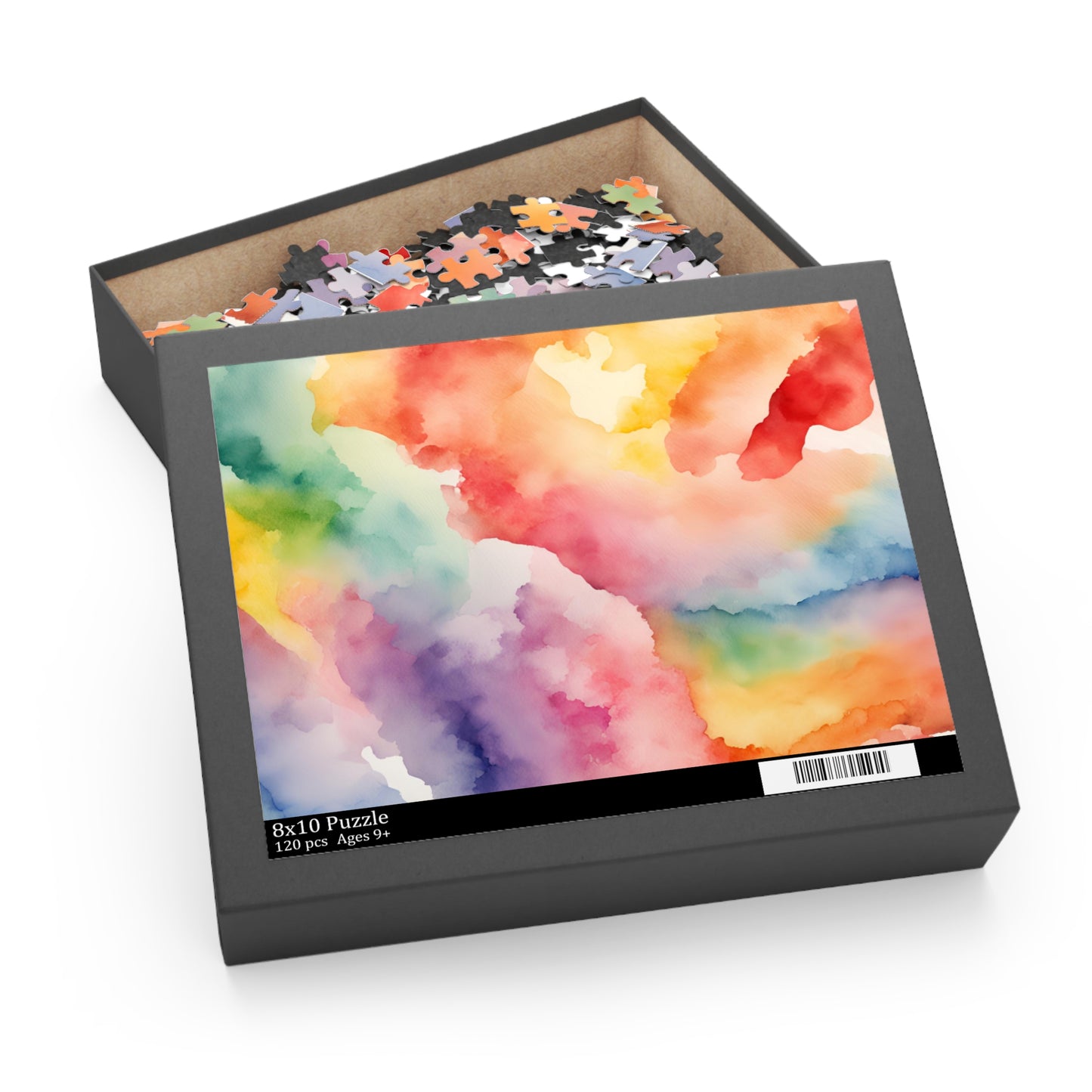 Rainbow Watercolor Puzzle (120, 252, 500-Piece)