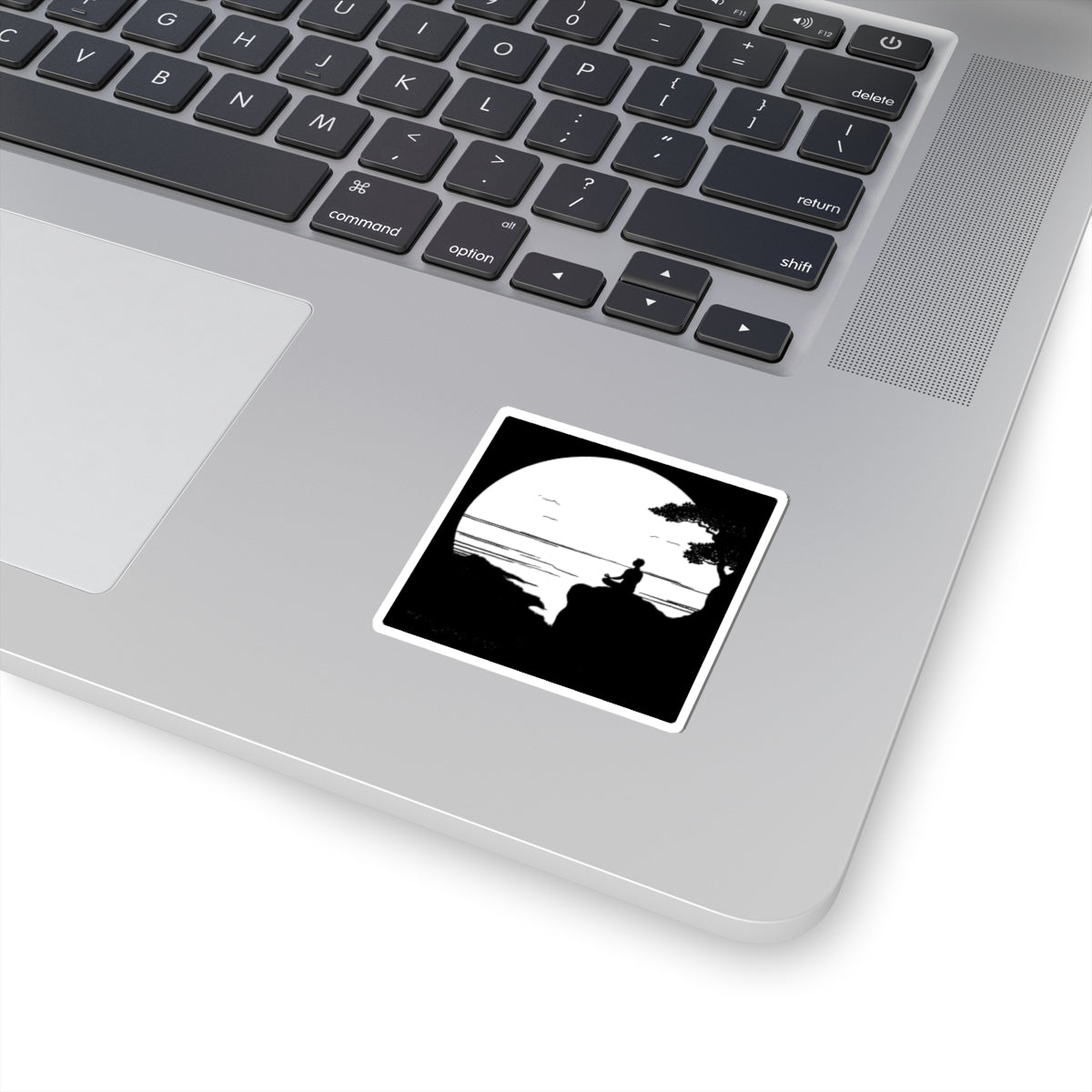 Lakeside Meditation Kiss-Cut Stickers