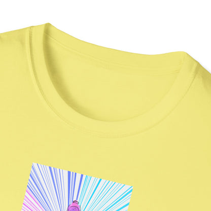 Fractal Rainbow Yoga Unisex Softstyle T-Shirt
