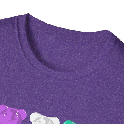Genderqueer Pride Gummy Bears Unisex Softstyle T-Shirt