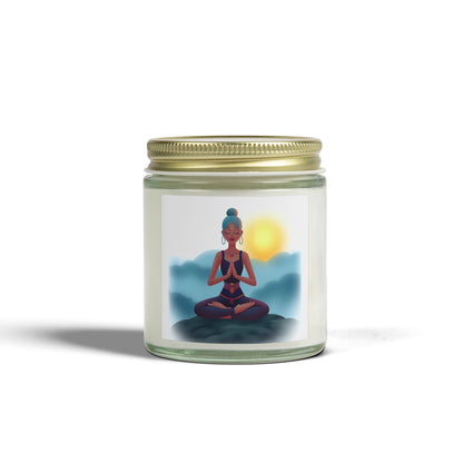Cloud Meditation Scented Candles, Coconut Apricot Wax (4oz, 9oz)