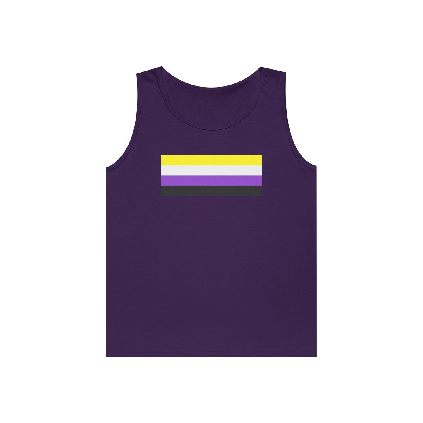 Nonbinary Pride Flag Unisex Heavy Cotton Tank Top