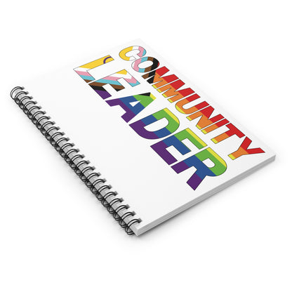 Community Leader Rainbow Spiral Notebook - Ruled Line