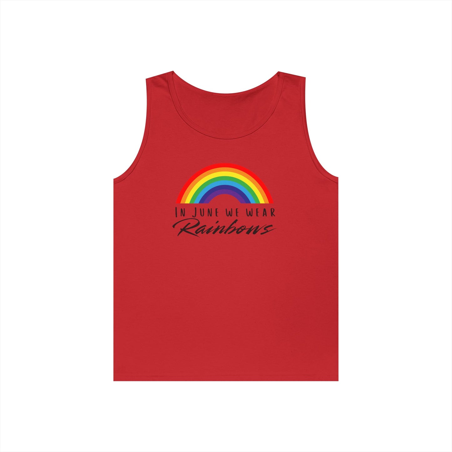 In June We Wear Rainbows Unisex Heavy Cotton Tank Top