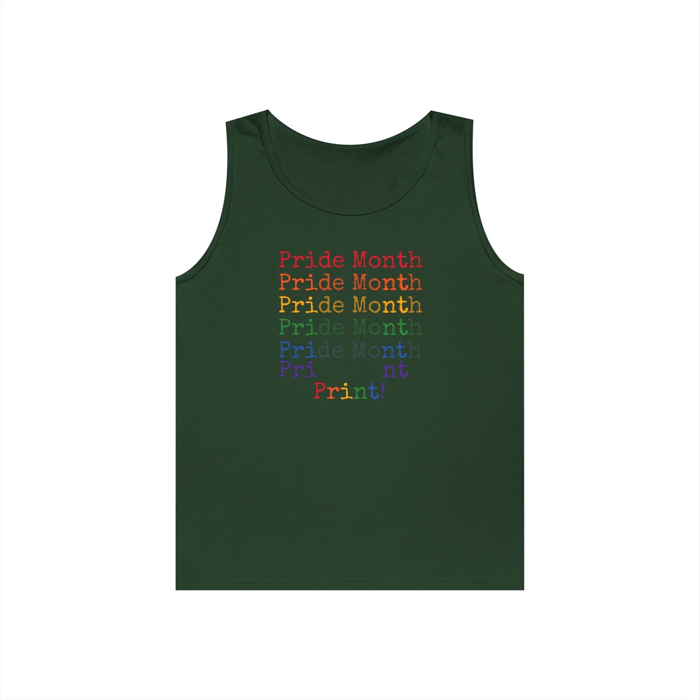 Pride Month PRINT Unisex Heavy Cotton Tank Top
