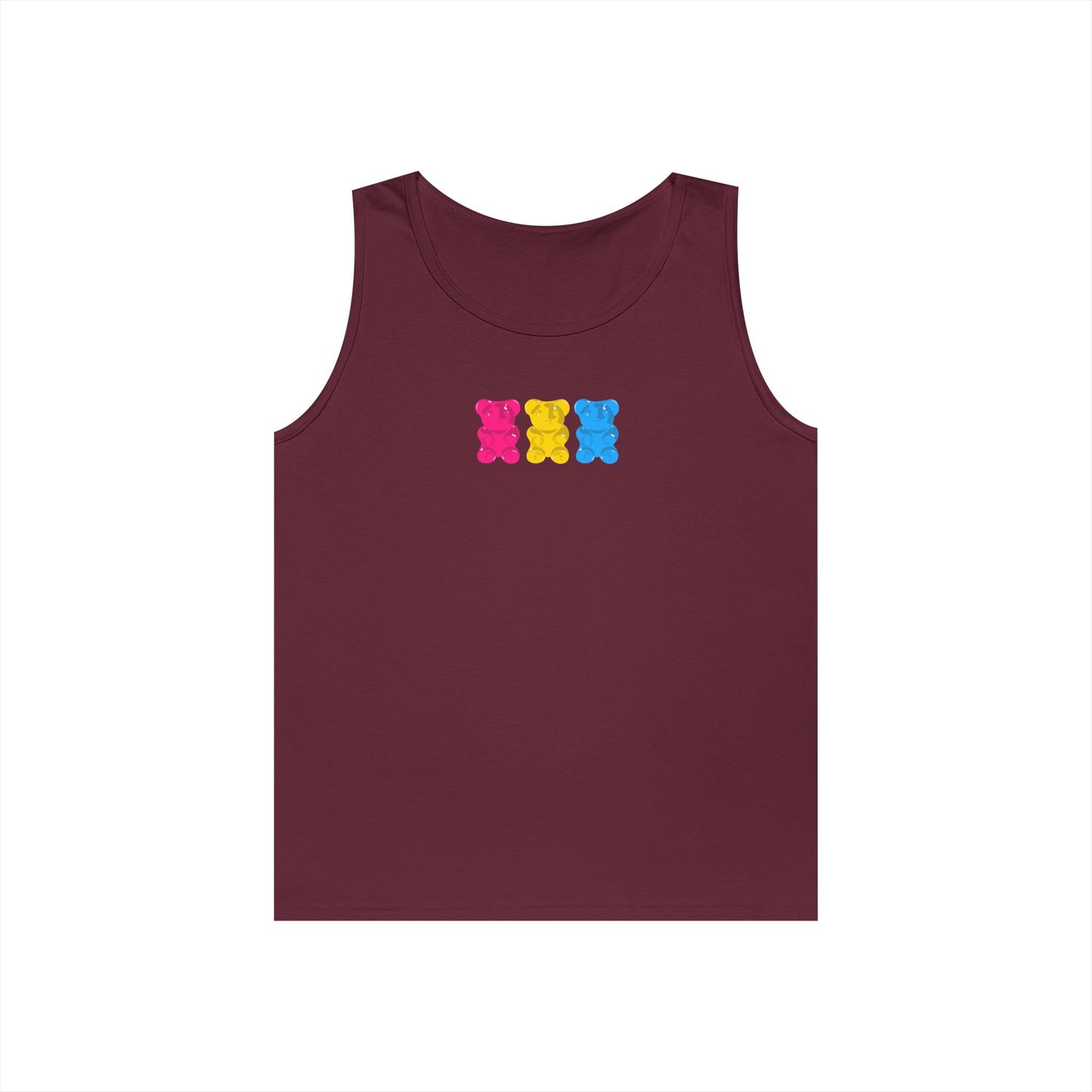 Pansexual Pride Gummy Bears Unisex Heavy Cotton Tank Top
