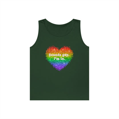 Sounds Gay I'm In Unisex Heavy Cotton Tank Top