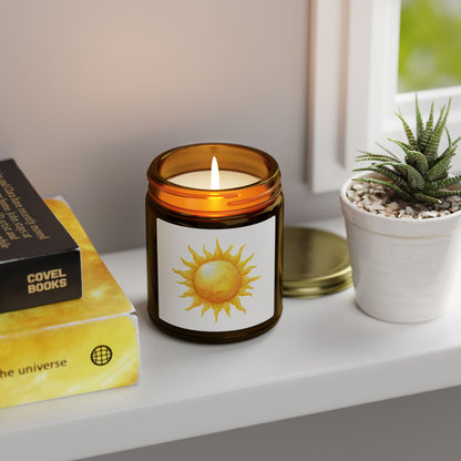 Cosmic Comforts Scented Candles, Coconut Apricot Wax (4oz, 9oz)
