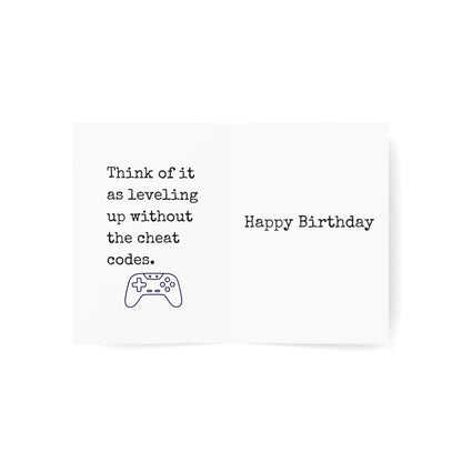 Leveling Up Birthday Card