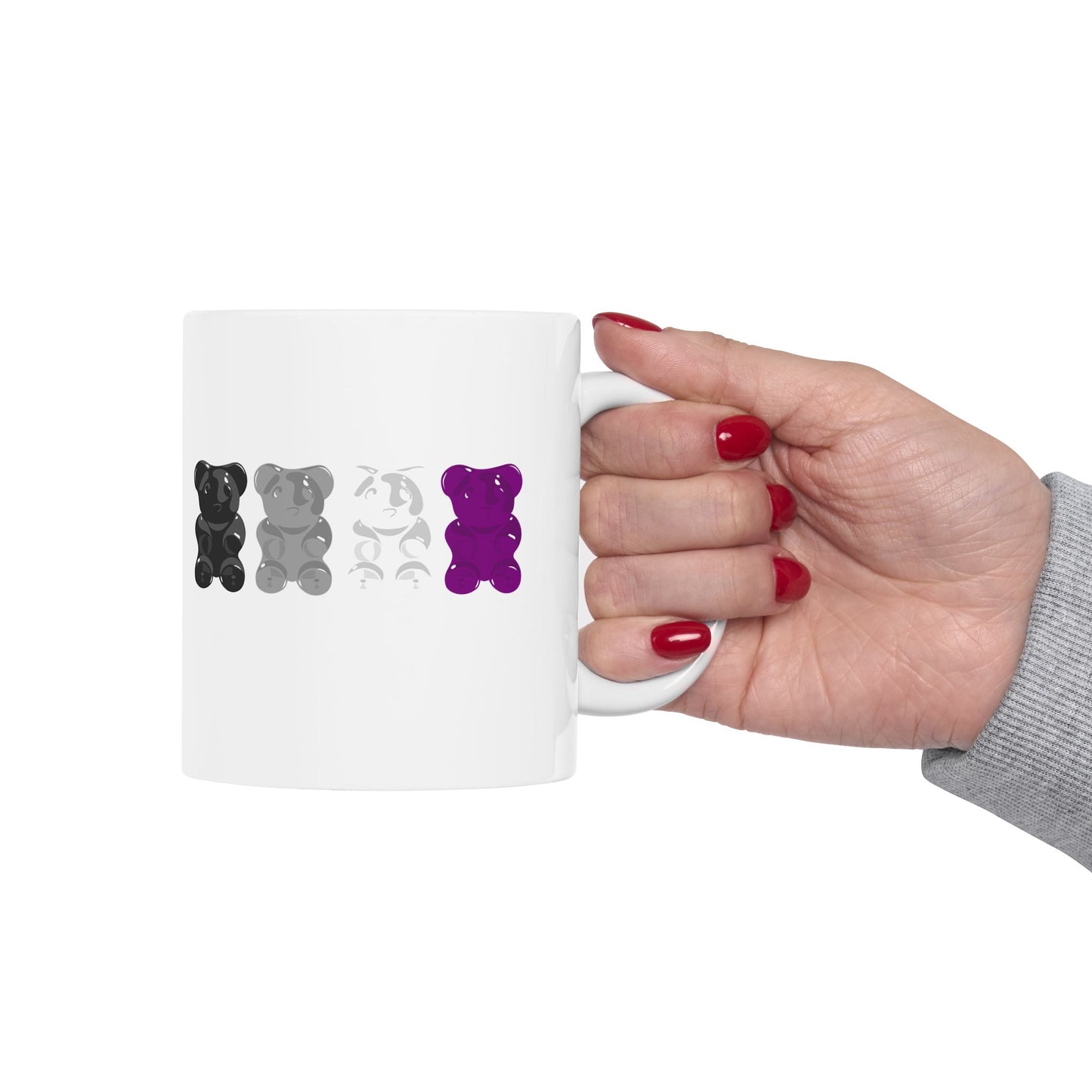 Asexual Pride Gummy Bears Coffee Mug (11oz/15oz)
