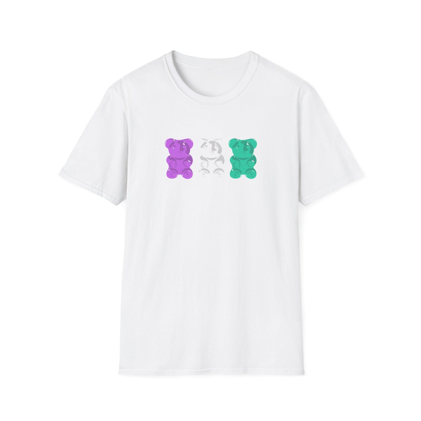 Genderqueer Pride Gummy Bears Unisex Softstyle T-Shirt