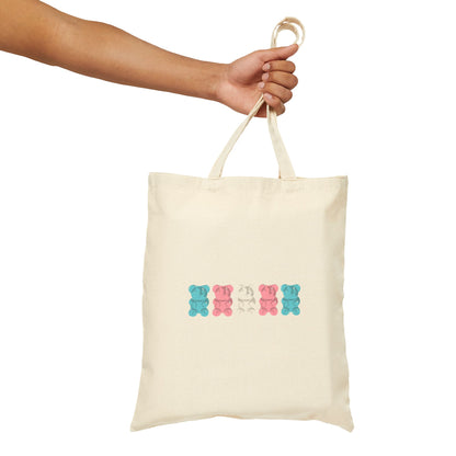 Trans Pride Gummy Bears Canvas Tote